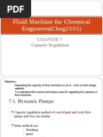 Fluid Machine For Chemical Engineers (Cheg2101) : Capacity Regulation