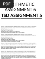 Arithmetic Assignment 6