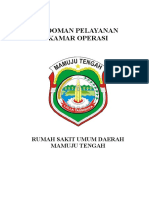 Pedoman Pelayanan Kamar Operasi