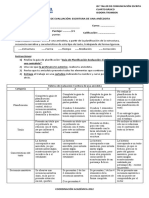 Evaluación JEC Escritura de Una Anécdota