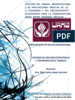 Especialidad en Salud Ocupacional: Dr. Arturo Raymundo Talamas Terrazas