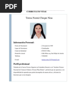 Teresa Noemi Cho Que Nina CV