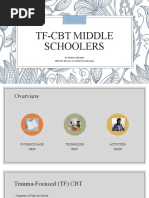 TF-CBT Middle Schoolers: CEP 888 Theories of Child Psychotherapy