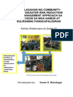 Passed 191-09-19 Kalinga Kahalagahan NG Community-Based DRRM Approach Sa Pagtugon Sa Mga Hamon Sa Suliraning Pangkapaligiran