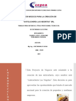 Plan de Negocio Anticucheria - Patricia Peña y Geraldine Alvarez