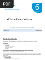 10 Plan de Clase - Valores 6to Primaria