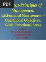 POM-3.6 - Financial Management-Operational Objectives, Goals, Functional Areas