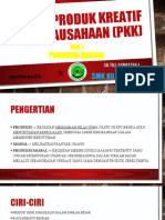 Produk Kreatif Kewirausahaan (PKK) Xii SMT 1