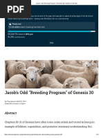 Jacob's Odd "Breeding Program" of Genesis 30 - Answers in Genesis