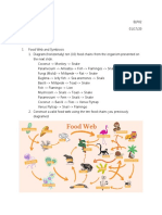 Oe #3 A and B (Lec) Animal Ecology and Taxonomy Activity