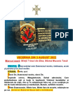 Vecernia 03.08.2022, Miercuri Seară