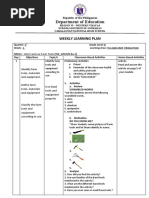 Department of Education: Weekly Learning Plan