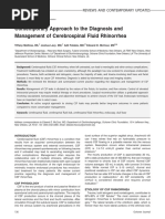 CSF Rhinorrhea Review