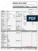 Cs Form No. 212 Revised Personal Data Sheet New