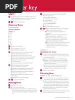 Gold B1 Preliminary NE CB Standalone Answer Key