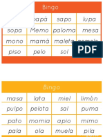 Bingo Letra Imprenta