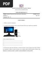 Ficha de Exercícios #1, Parte Teórica