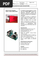 Ficha Tecnica Analizador de Gases