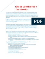 Resolución de Conflictos y Toma de Decisiones