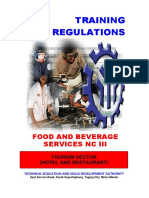 Food and Beverage Services NC III (Superseded)