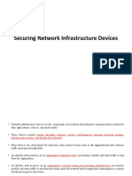 Securing Network Infrastructure Devices