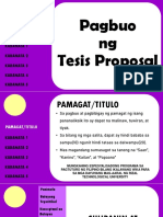 Aralin 4 - Pagbuo NG Tesis Proposal Kabanata 1