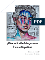 INFORME - ¿Qué Es de Las Personas Trans en Nuestro Pais