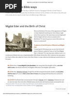 Migdal Eder and The Birth of Christ - Bible Things in Bible Ways