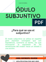 Módulo Subjuntivo