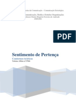 Sentimento de Pertença Nas Organizações - Contornos Teóricos