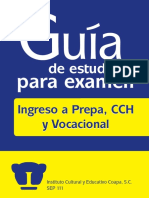 De Estudio para Examen Ingreso A Prepa, CCH y Vocacional Instituto Cultural y Educativo Coapa, S.C. SEP 111