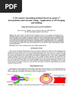 A 3D Contact Smoothing Method Based On Quasi-C1 Interpolation and Normal Voting