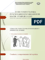 Código de Conducta para Funcionarios Encargados de Hacer