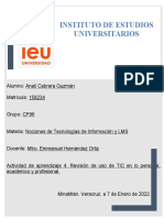 Act 4. Revisión de Uso de TIC en Lo Personal, Académico y Profesional