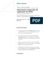 Mecanismo Molecular Da Replicação Do DNA (Artigo) - Khan Academy