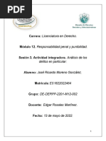 Carrera: Licenciatura en Derecho.: Módulo 12. Responsabilidad Penal y Punibilidad