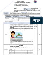 Sesión de Aprendizaje #3 - 4 º