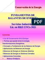 Unidad 1 Balances de Energia 2021