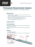 Permanent Strand Anchor System: Main Standards