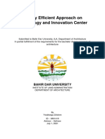 Energy Efficient Approach On Technology and Innovation Center Thesis Project