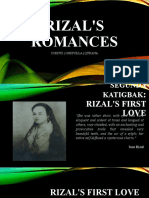 Rizal'S Romances: Corpuz - Ondivilla - Quijana