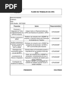 Modelo de Plano de Trabalho Da Cipa