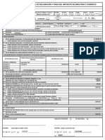 Formulario Único Nacional de Declaración y Pago Del Impuesto de Industria y Comercio e Instructivo para Portal