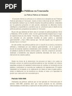 Las Politicas Públicas en Venezuela, 1980-2017