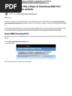 Edelivery Oracle Site - Steps To Download EBS R12 Software