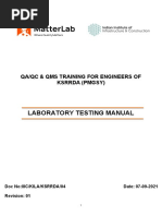 IIIC-KILA-KSRDA-QC Lab Manual