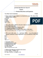 Important Questions Class 10 Science Chapter 1