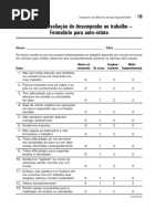 Escala de Desempenho No Trabalho - Autorelato