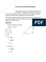 Trigonometria Del Triángulo Rectángulo