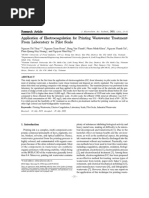 Application of Electrocoagulation For Printing Wastewater Treatment - From Laboratory To Pilot Scale